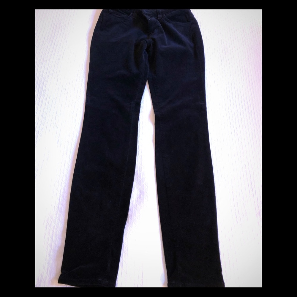J Brand black velvet skinny jean